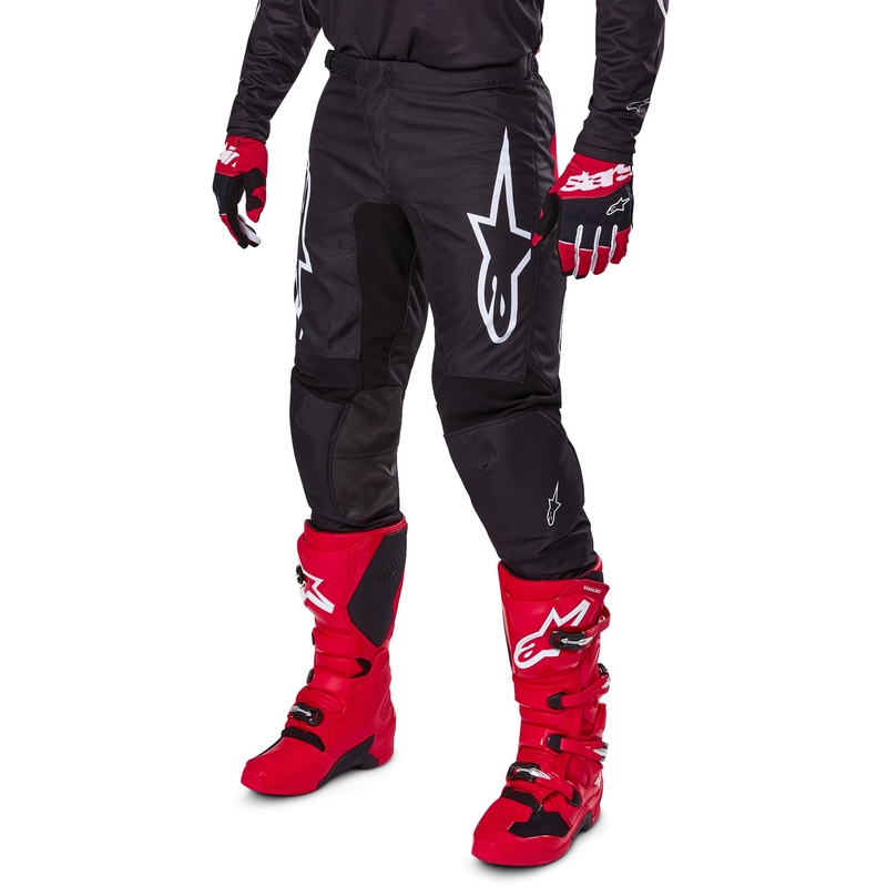 Pantalón Motocross Alpinestars Fluid Haul Blanco y Negro