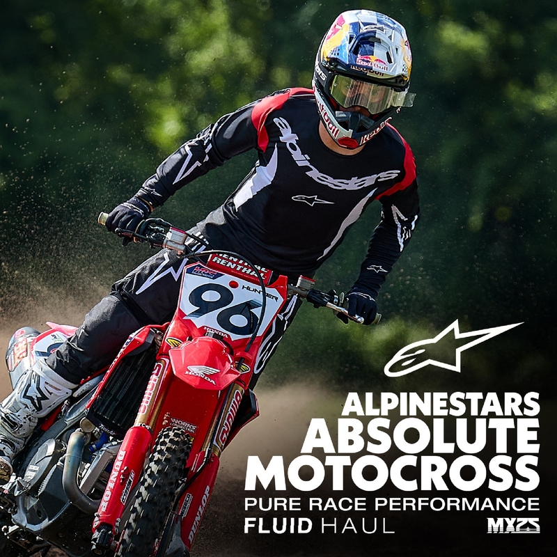Pantalón Motocross Alpinestars Fluid Haul Blanco y Negro