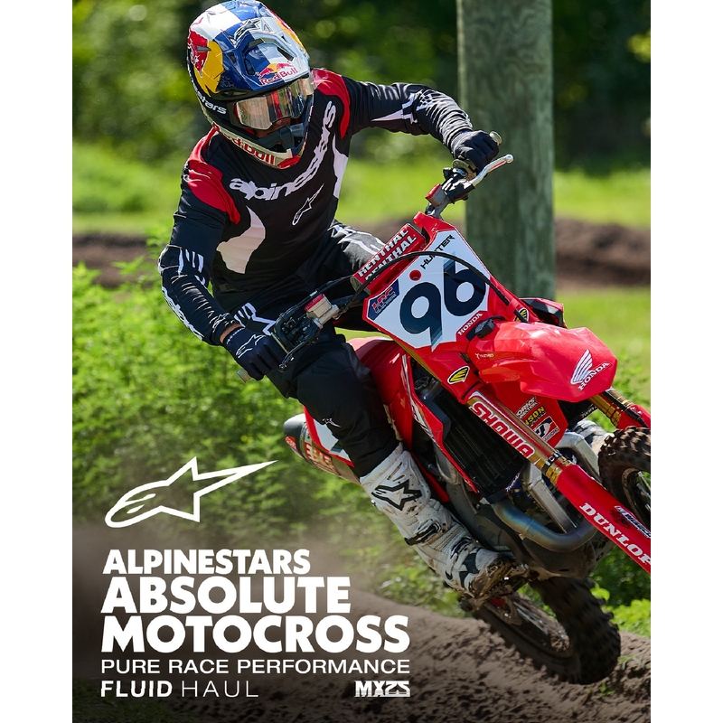 Pantalón Motocross Alpinestars Fluid Haul Blanco y Negro