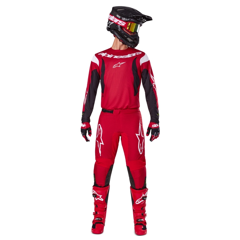 Pantalón Motocross Alpinestars Fluid Haul Rojo y Negro