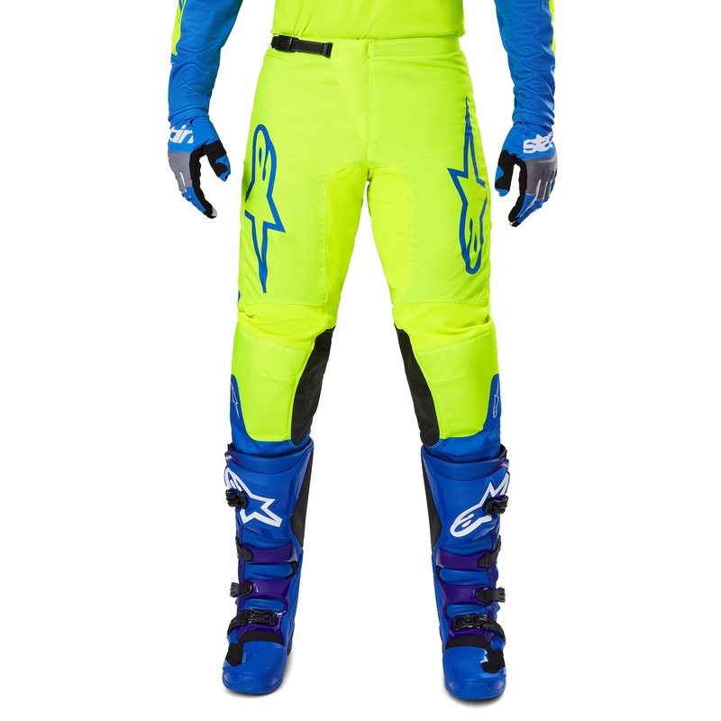 Pantalón motocross Alpinestars Fluid Haul amarillo fluo-azul