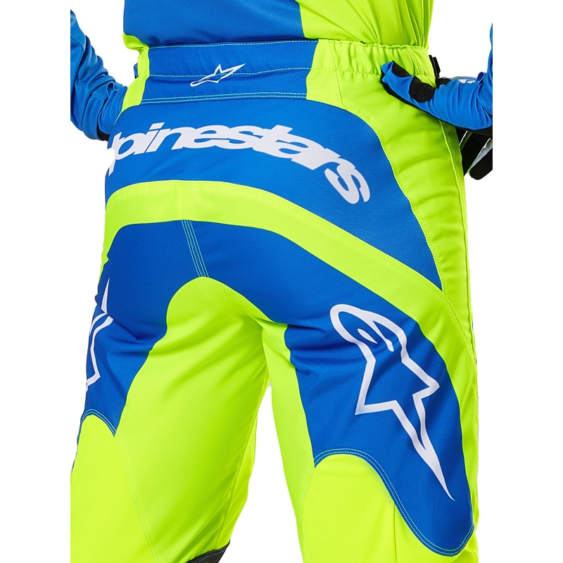 Pantalón motocross Alpinestars Fluid Haul amarillo fluo-azul