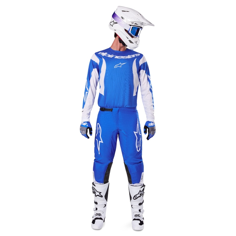 Pantalón Motocross Alpinestars Fluid Haul Azul y Blanco