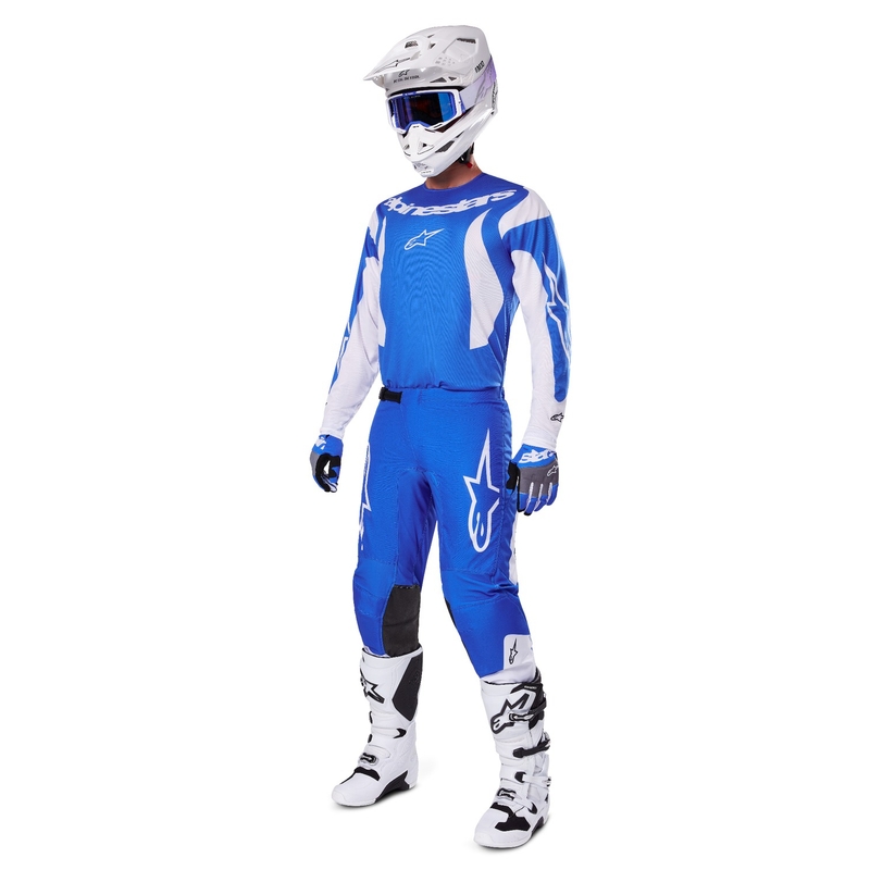 Pantalón Motocross Alpinestars Fluid Haul Azul y Blanco