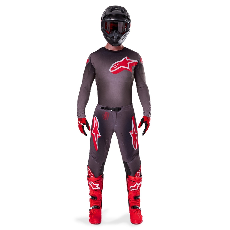 Pantalón Motocross Alpinestars Supertech Lipan Rojo Humo