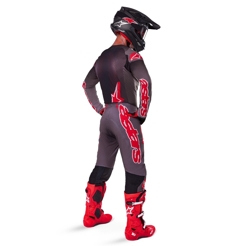 Pantalón Motocross Alpinestars Supertech Lipan Rojo Humo