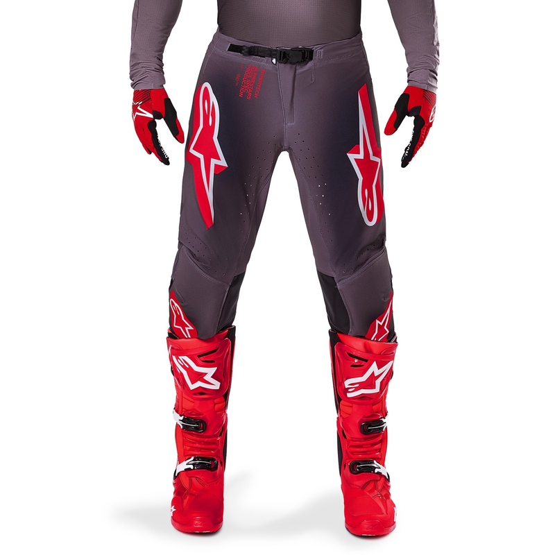 Pantalón Motocross Alpinestars Supertech Lipan Rojo Humo