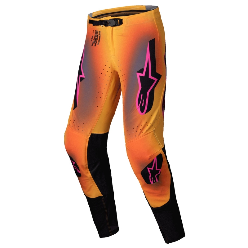 Pantalón motocross Alpinestars Supertech Lipan amarillo y rosa