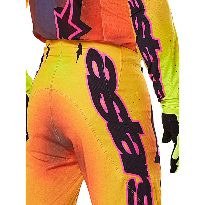 Pantalón motocross Alpinestars Supertech Lipan amarillo y rosa