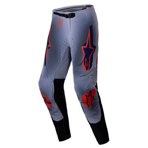 Pantalón de motocross Alpinestars Supertech Lipan gris-naranja fluorescente