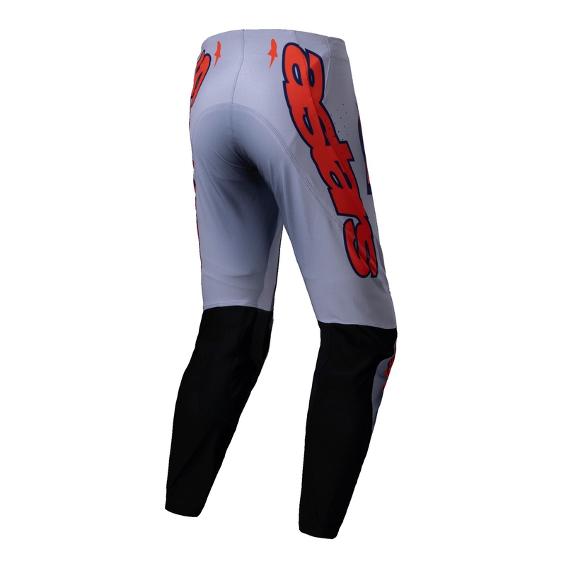 Pantalón de motocross Alpinestars Supertech Lipan gris-naranja fluorescente