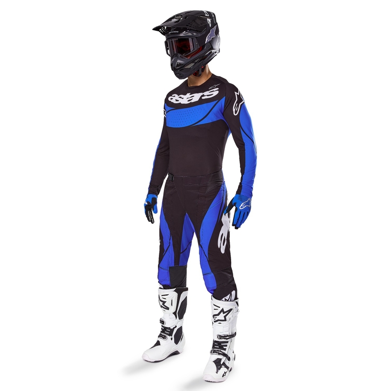 Pantalón Motocross Alpinestars Techstar Dreem Negro y Azul
