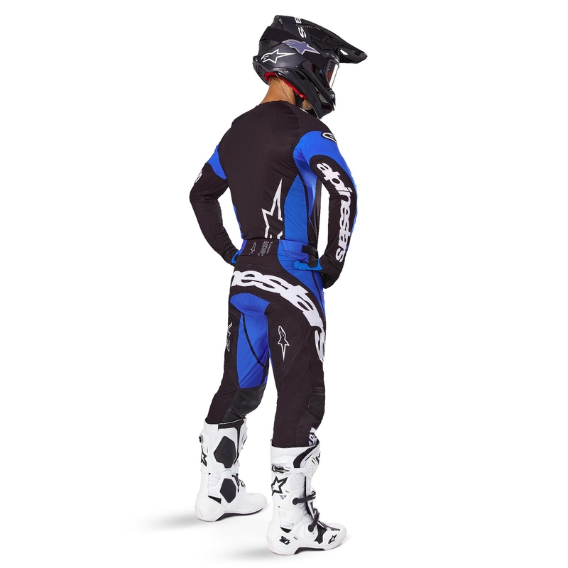 Pantalón Motocross Alpinestars Techstar Dreem Negro y Azul