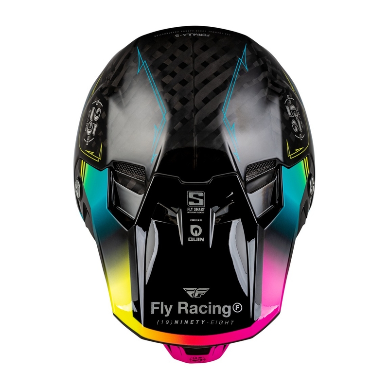 Casco motocross FLY Racing Formula S negro-azul