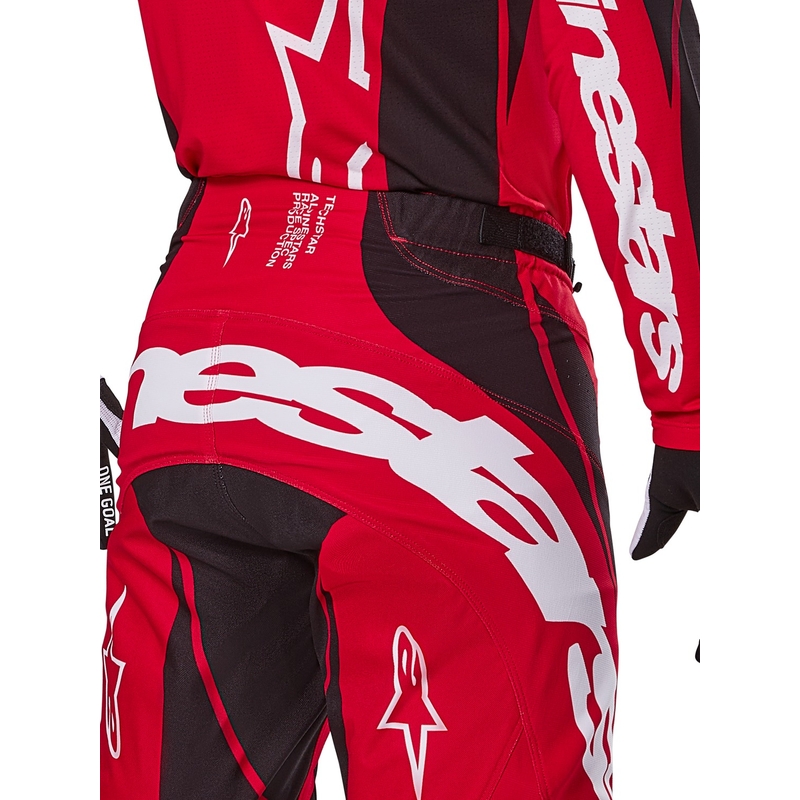 Pantalón Motocross Alpinestars Techstar Dreem Rojo y Negro