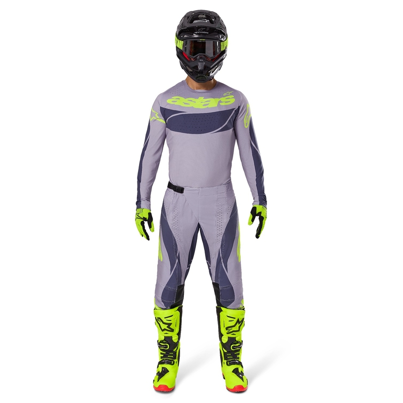 Pantalón motocross Alpinestars Techstar Dreem gris-gris oscuro