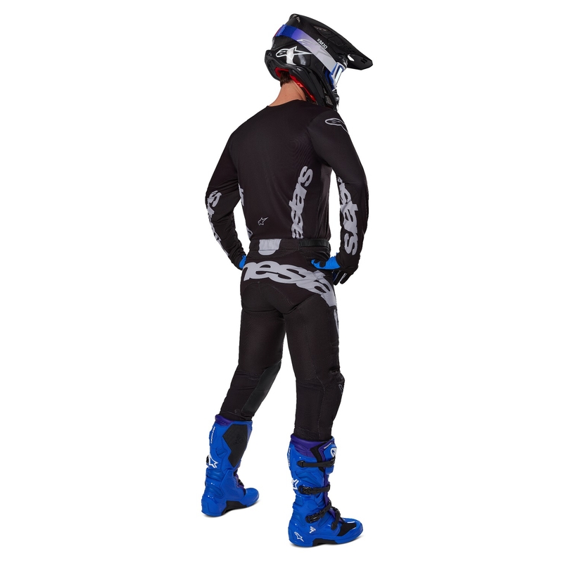Pantalón Motocross Alpinestars Racer Graphite Negro y Gris