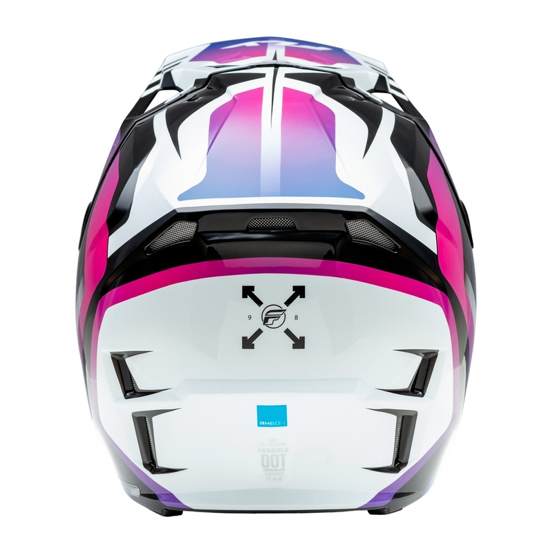 Casco motocross FLY Racing Formula CP blanco-negro-morado