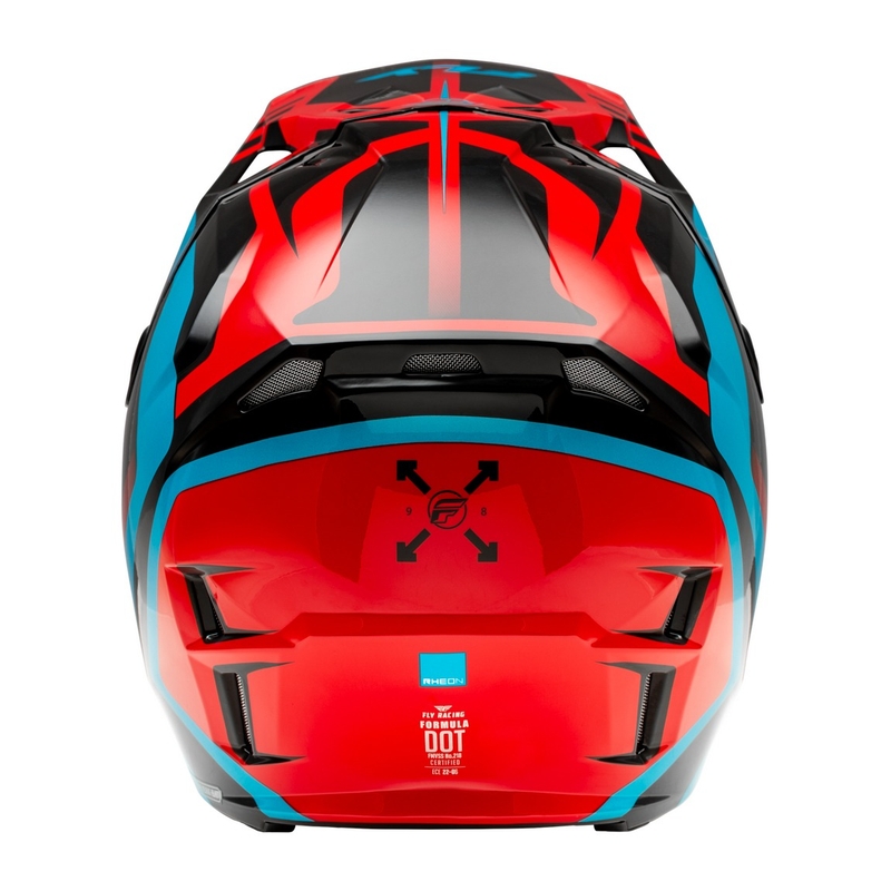 Casco motocross FLY Racing Formula CP rojo-negro-azul
