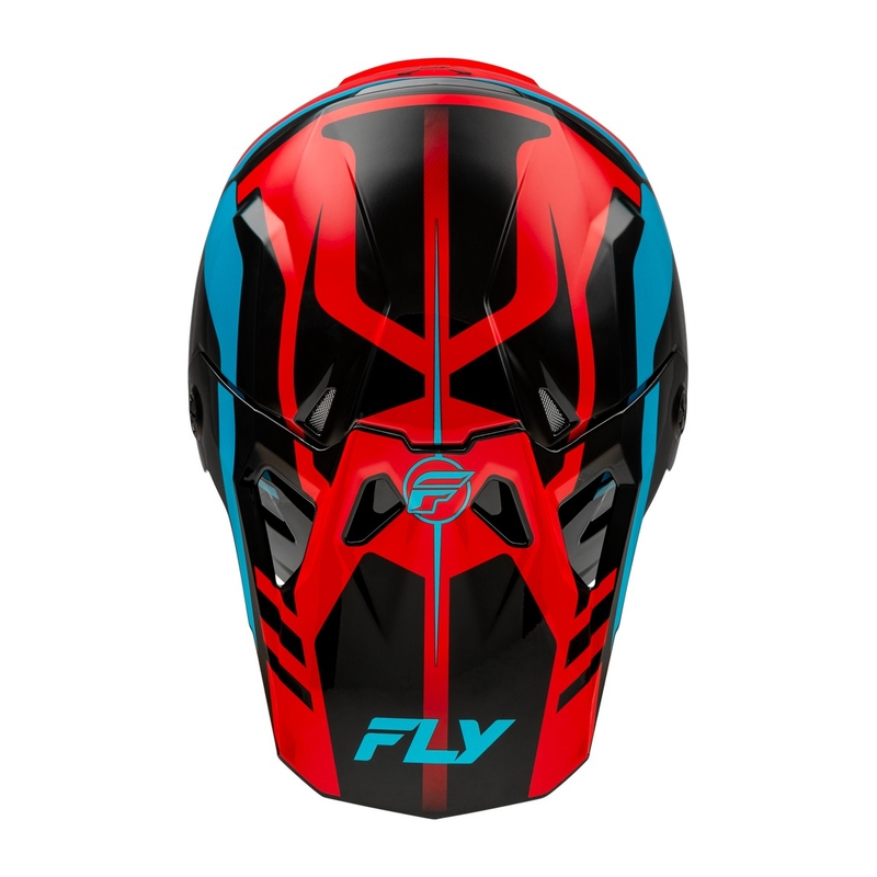 Casco motocross FLY Racing Formula CP rojo-negro-azul