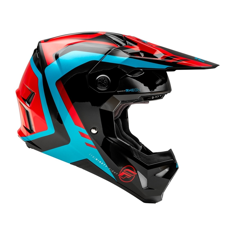 Casco motocross FLY Racing Formula CP rojo-negro-azul