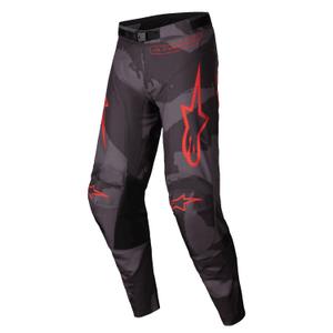 Pantalón motocross Alpinestars Racer Hollow gris camuflaje-naranja fluo