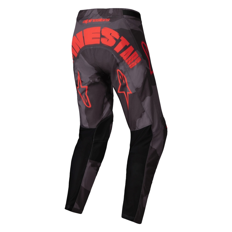 Pantalón motocross Alpinestars Racer Hollow gris camuflaje-naranja fluo