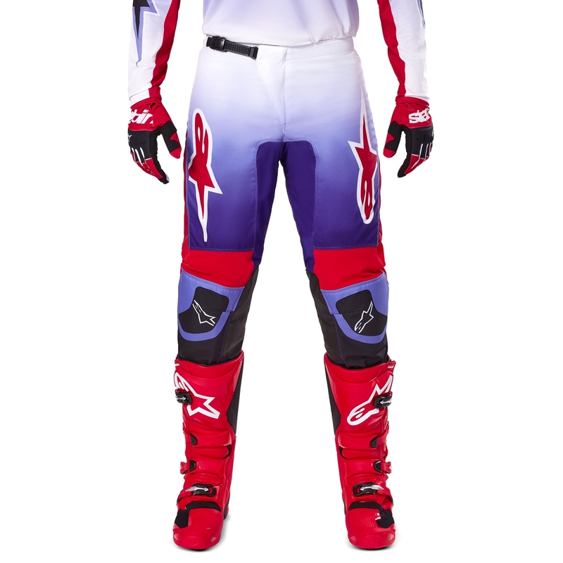 Pantalón motocross Alpinestars Fluid Wurx púrpura-rojo