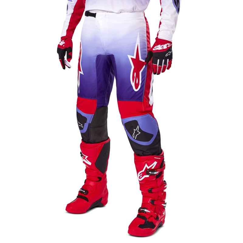 Pantalón motocross Alpinestars Fluid Wurx púrpura-rojo