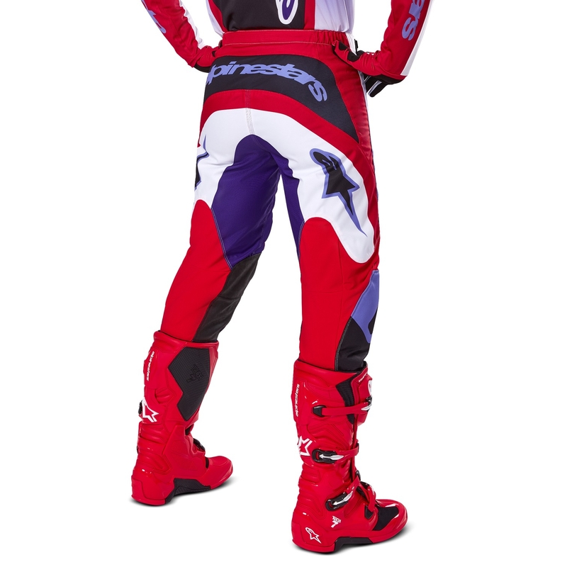 Pantalón motocross Alpinestars Fluid Wurx púrpura-rojo