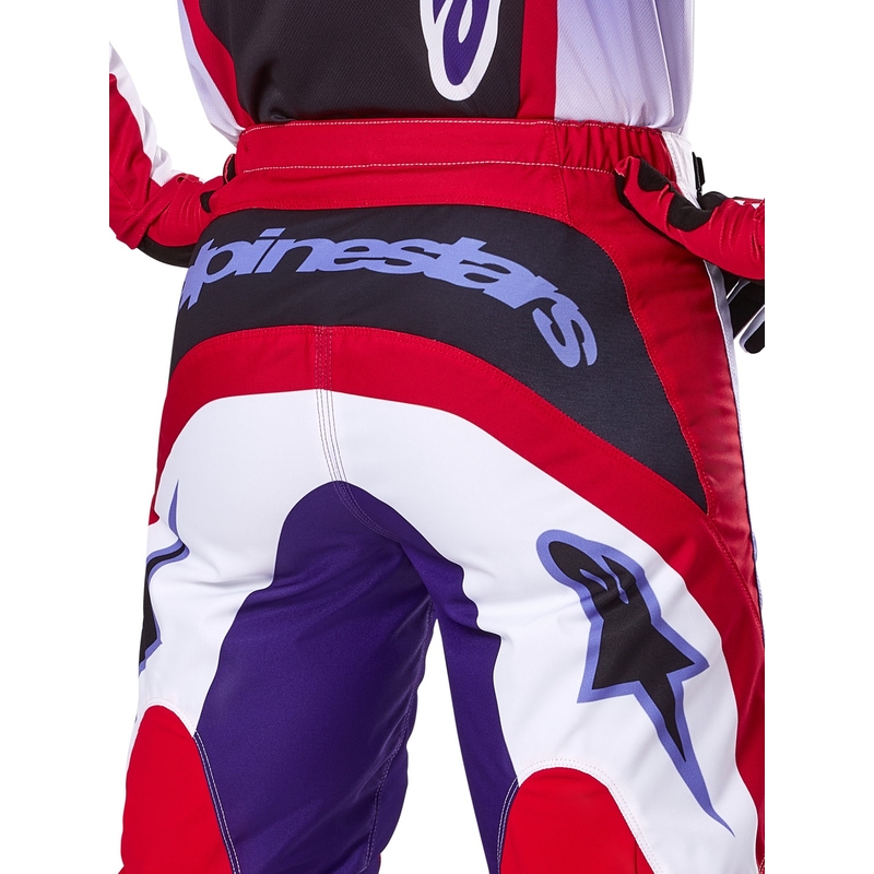 Pantalón motocross Alpinestars Fluid Wurx púrpura-rojo