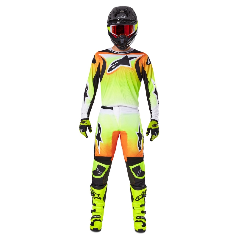 Pantalón Motocross Alpinestars Fluid Wurx Amarillo y Negro