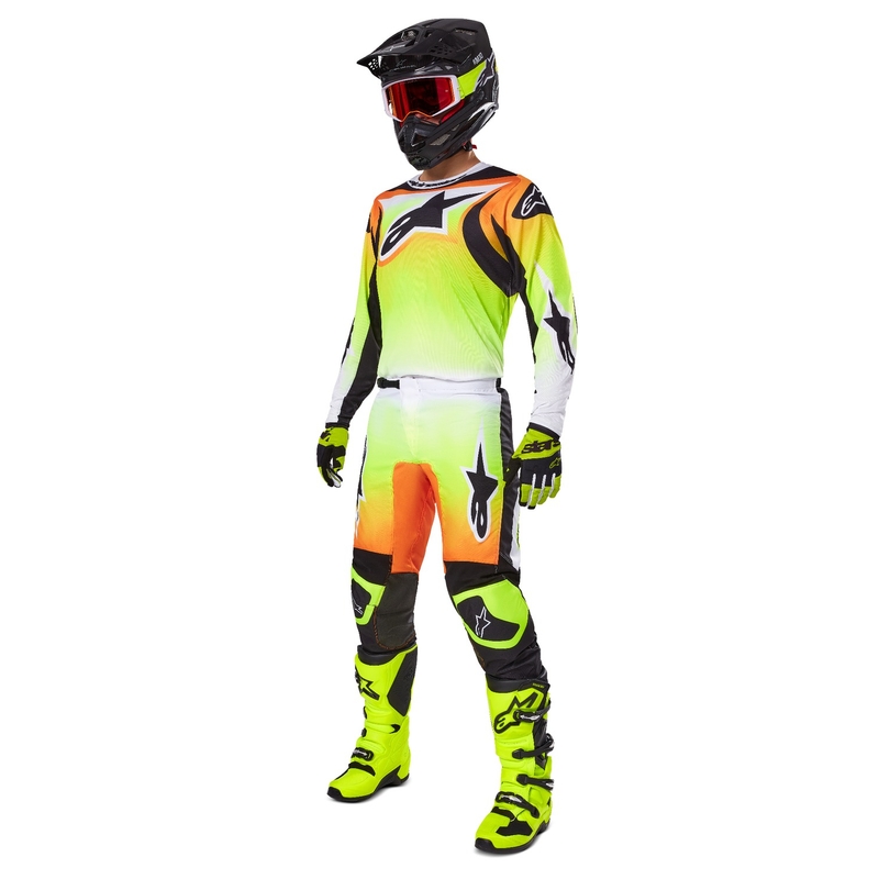 Pantalón Motocross Alpinestars Fluid Wurx Amarillo y Negro
