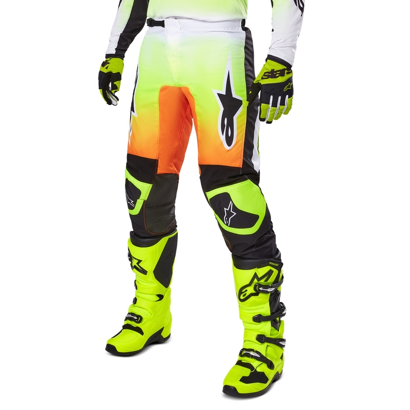 Pantalón Motocross Alpinestars Fluid Wurx Amarillo y Negro