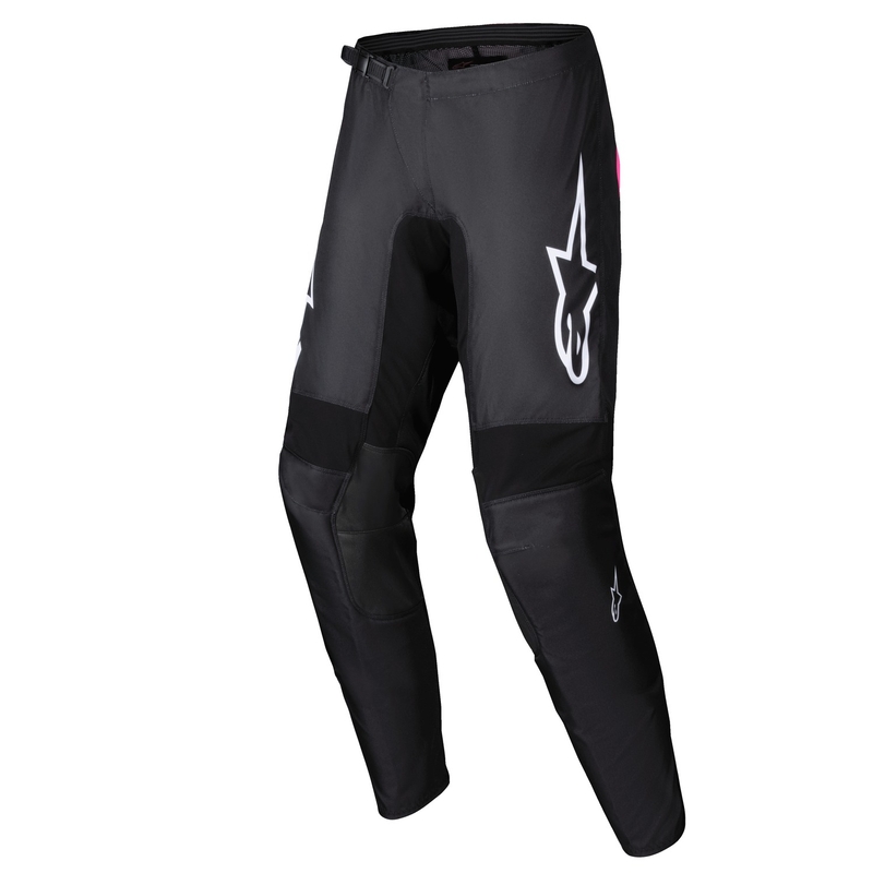 Pantalón Motocross Alpinestars Stella Fluid Haul Mujer Negro-Rosa Flúor