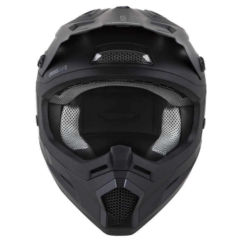 Casco de motocross Cassida Cross Cup 2 Alta negro-gris mate