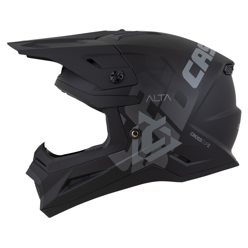 Casco de motocross Cassida Cross Cup 2 Alta negro-gris mate