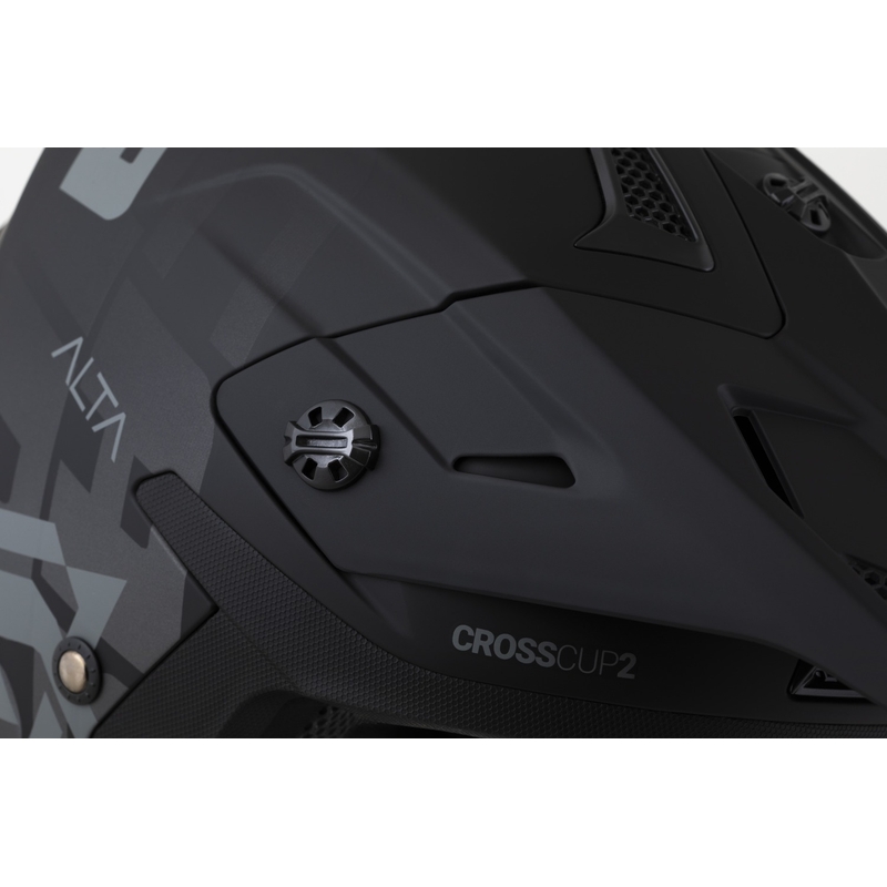 Casco de motocross Cassida Cross Cup 2 Alta negro-gris mate