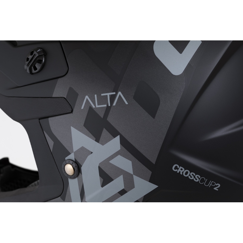 Casco de motocross Cassida Cross Cup 2 Alta negro-gris mate
