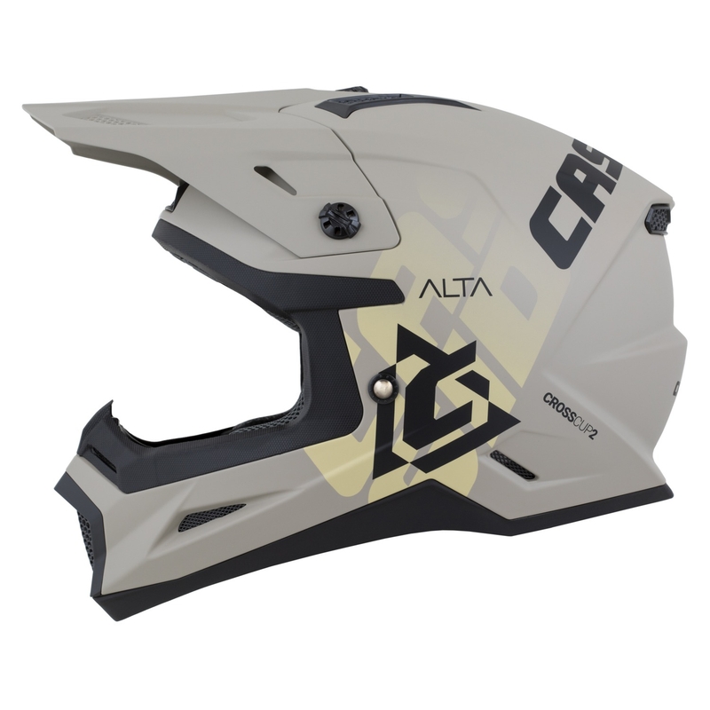 Casco de motocross Cassida Cross Cup 2 Alta gris arena mate