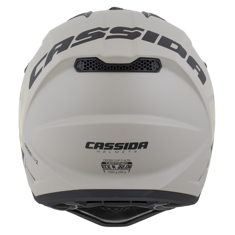 Casco de motocross Cassida Cross Cup 2 Alta gris arena mate