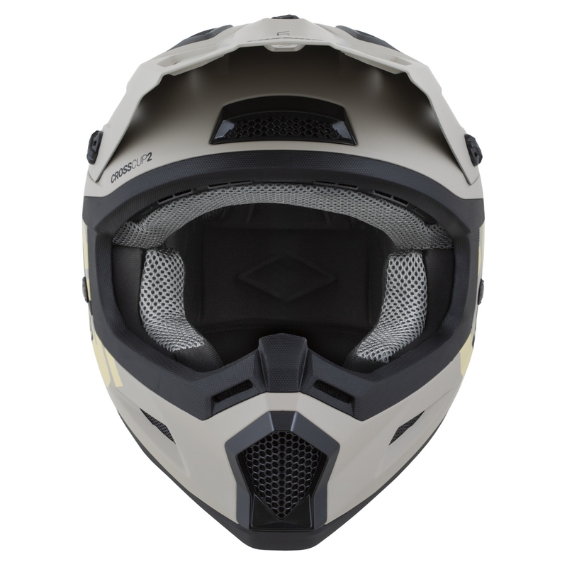 Casco de motocross Cassida Cross Cup 2 Alta gris arena mate
