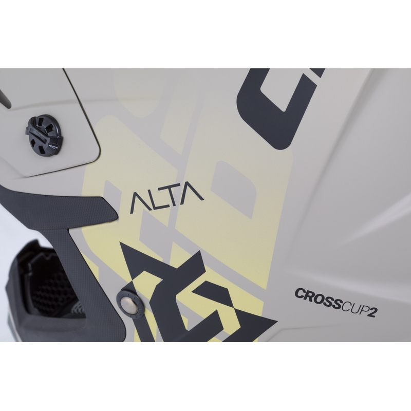 Casco de motocross Cassida Cross Cup 2 Alta gris arena mate
