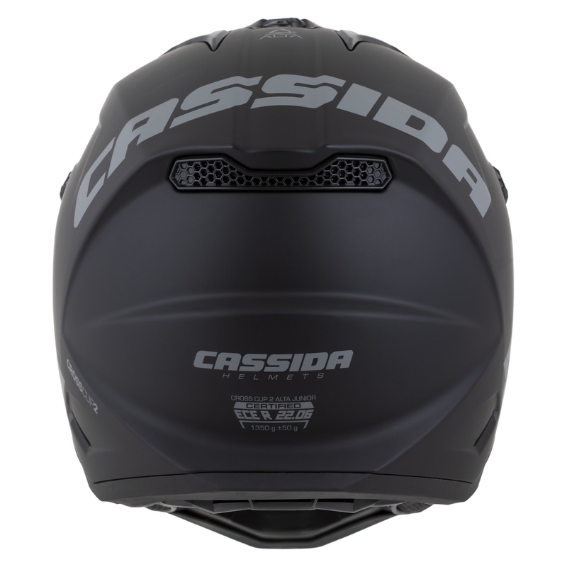 Casco de motocross infantil Cassida Cross Cup 2 Alta negro mate-gris
