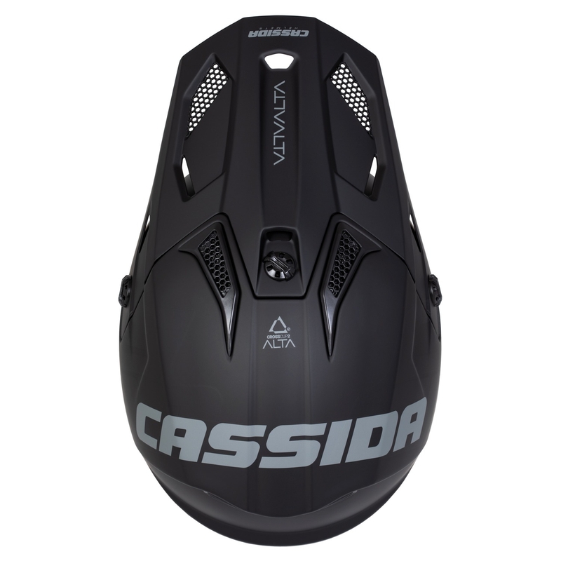 Casco de motocross infantil Cassida Cross Cup 2 Alta negro mate-gris