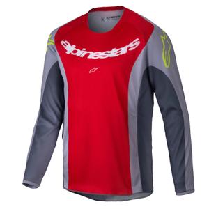 Maillot motocross niño Alpinestars Racer Melt rojo-gris