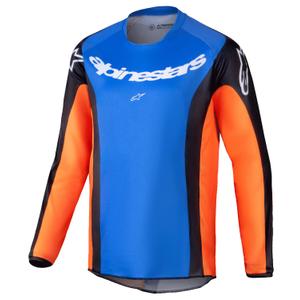 Maillot motocross niño Alpinestars Racer Melt naranja y azul