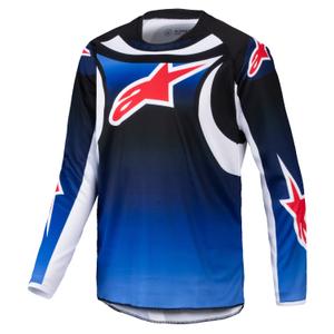 Maillot motocross niño Alpinestars Racer Wurx azul-negro