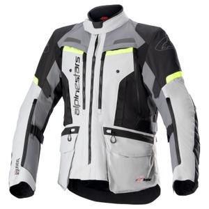 Chaqueta de moto Alpinestars Bogota PRO Drystar 2025 gris-negro-amarillo fluo