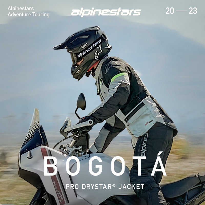 Chaqueta de moto Alpinestars Bogota PRO Drystar gris-negro-amarillo fluorescente